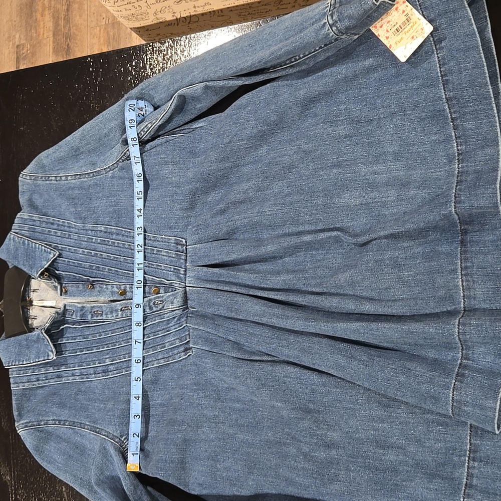 Free people denim tunic/babydoll dress - Picture 8 of 11